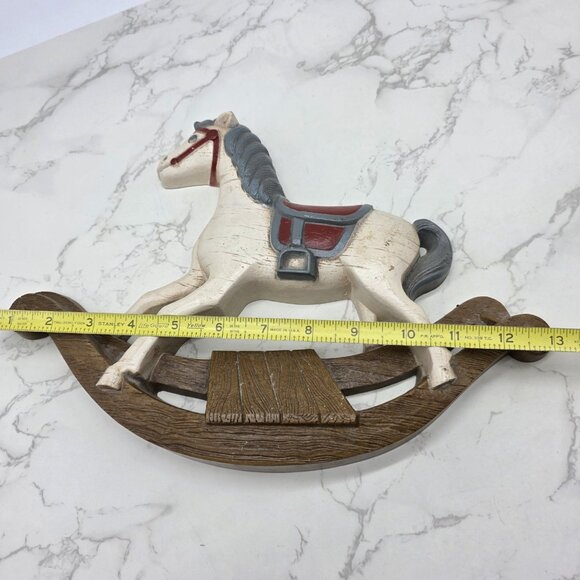 Vintage Burwood Rocking Horse Wall Decor Nursery Molded Plastic Hanging 1988 USA - Picture 6 of 8